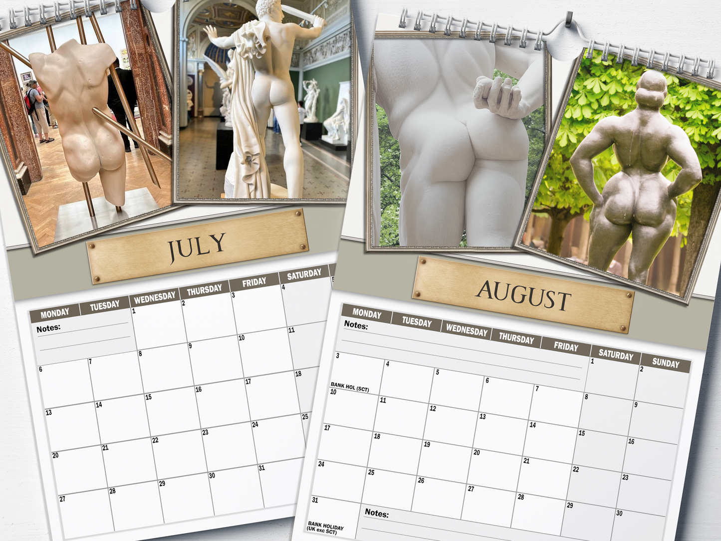 Greek Cheeks - 2026 A4 Wall Calendar