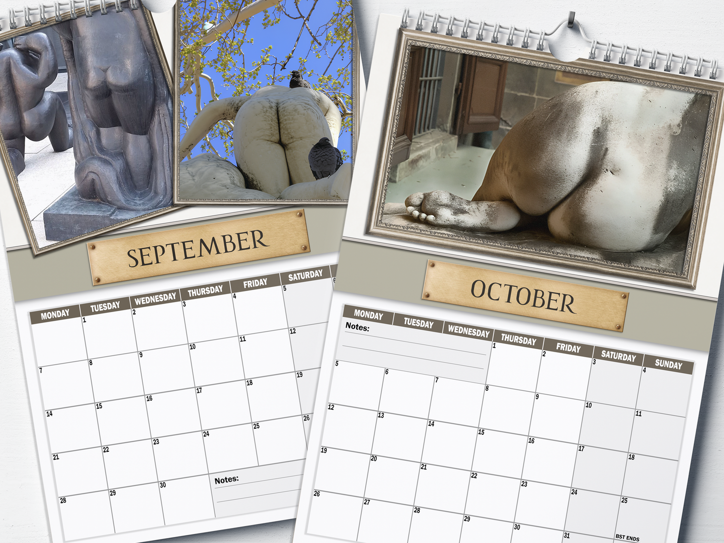Greek Cheeks - 2026 A4 Wall Calendar