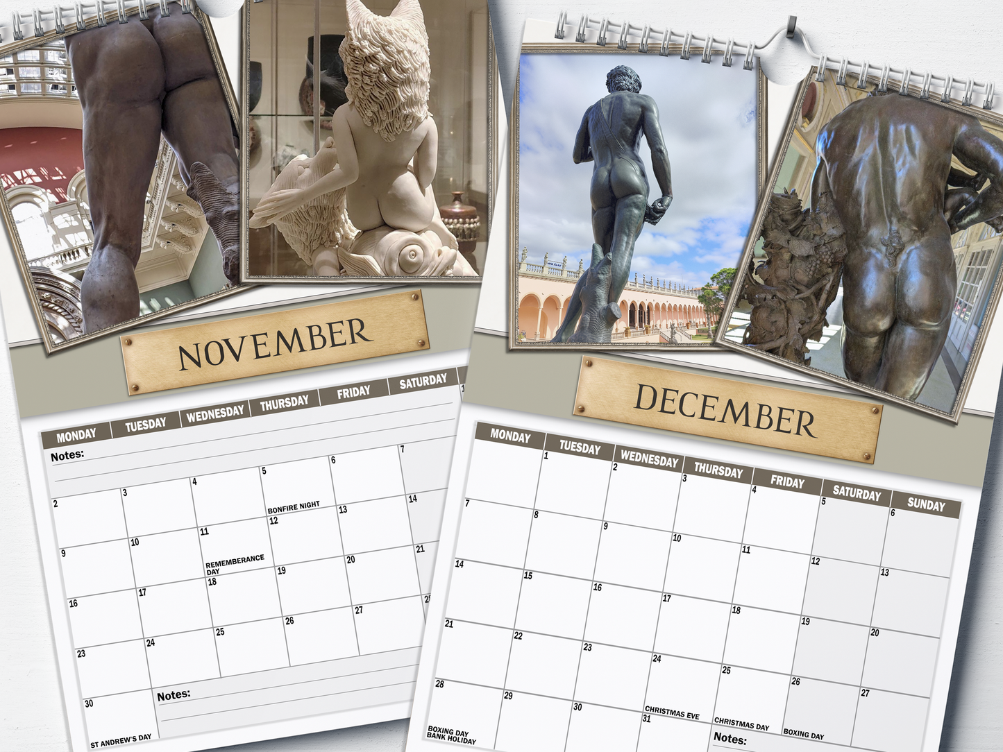 Greek Cheeks - 2026 A4 Wall Calendar