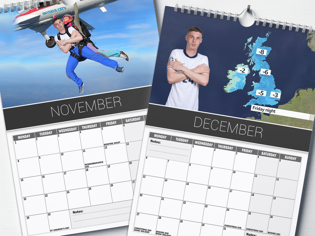 Cole Palmer - 2027 A4 Wall Calendar