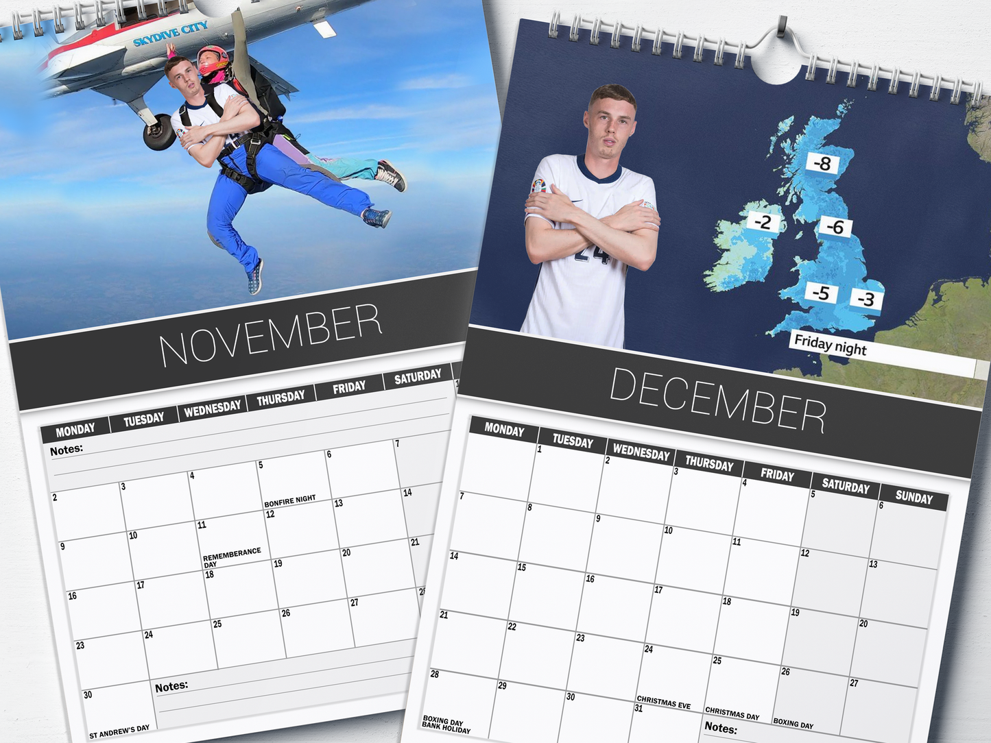 Cole Palmer - 2026 A4 Wall Calendar