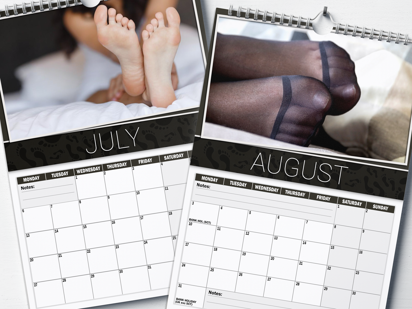 Foot Lovers Anonymous - 2026 A4 Wall Calendar