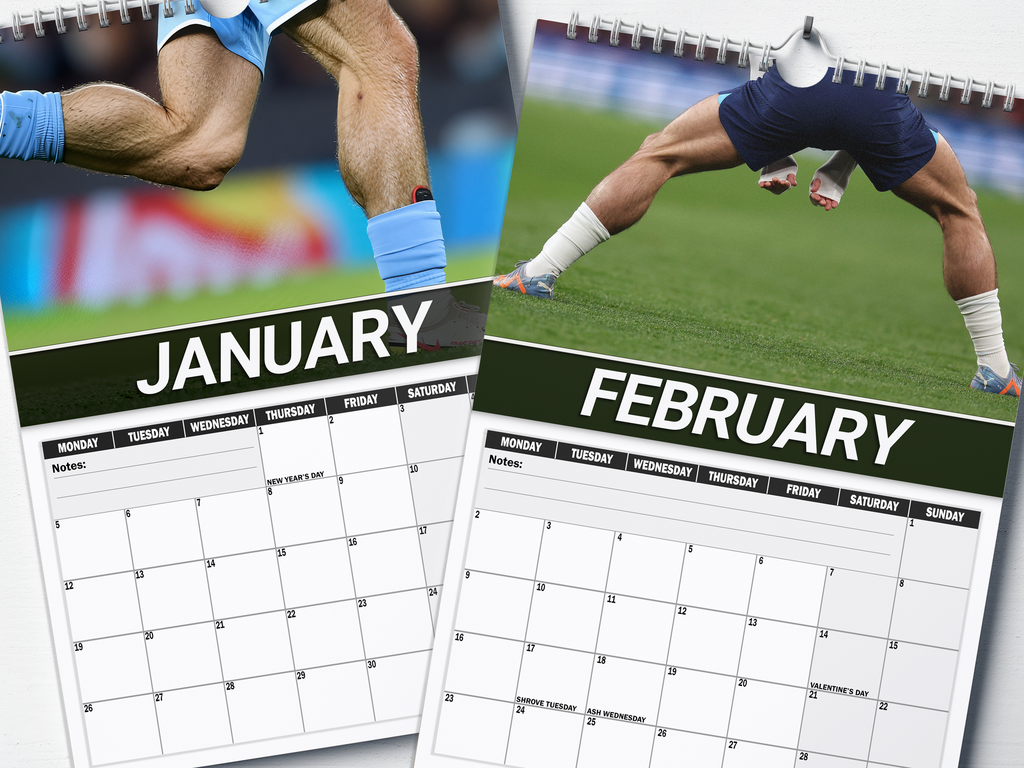 Jack Grealish's Calves - 2026 A4 Wall Calendar
