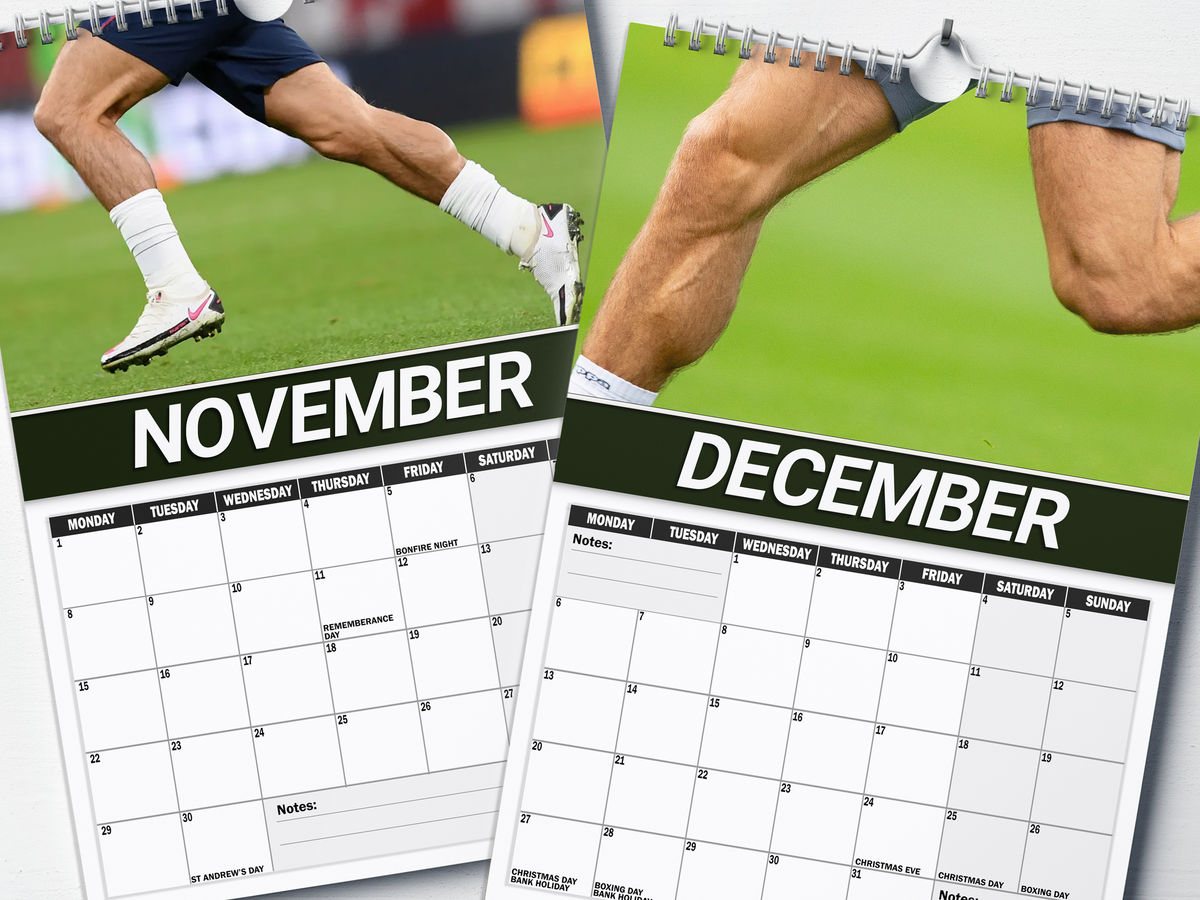 Jack Grealish's Calves - 2027 A4 Wall Calendar
