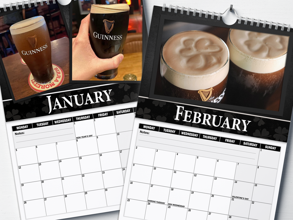 Guinness - 2026 A4 Wall Calendar