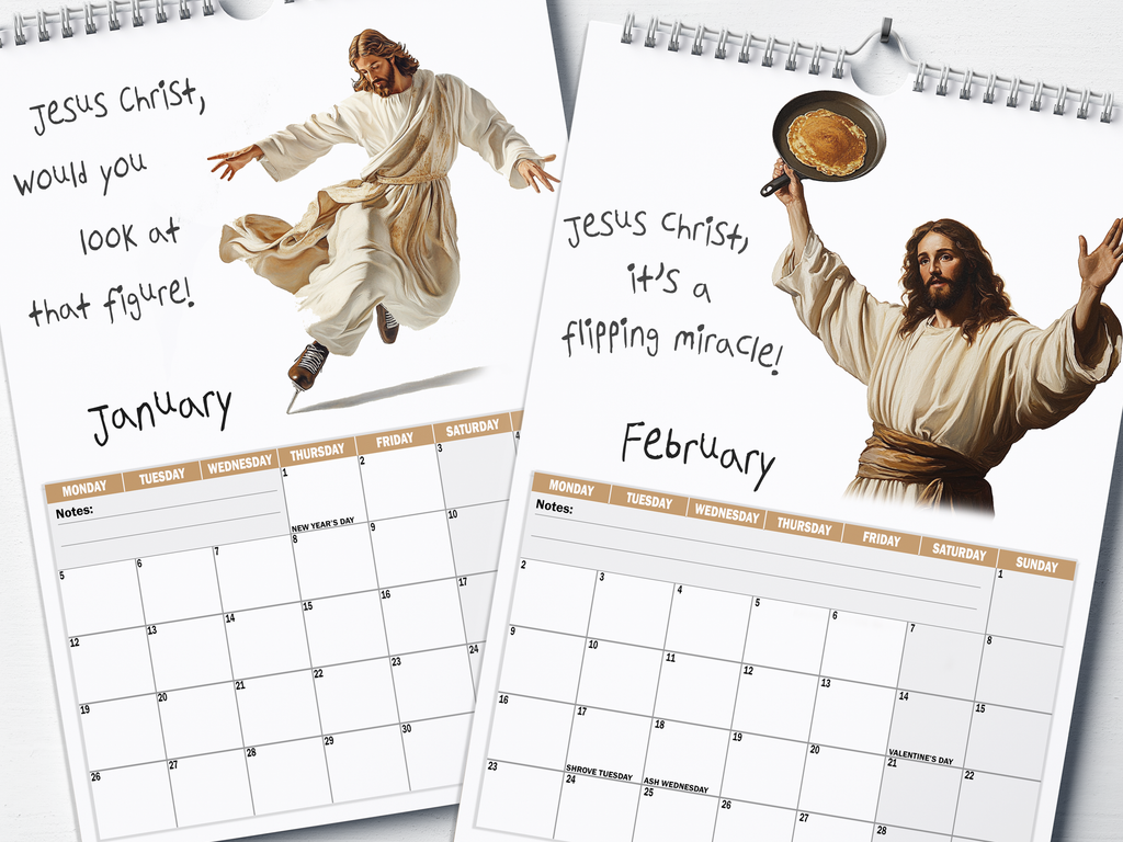 Jesus Christ - 2026 A4 Wall Calendar