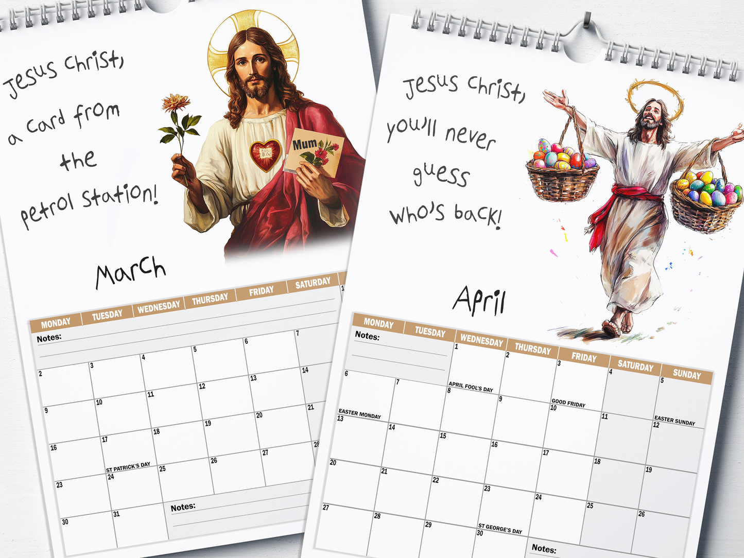 Jesus Christ - 2026 A4 Wall Calendar