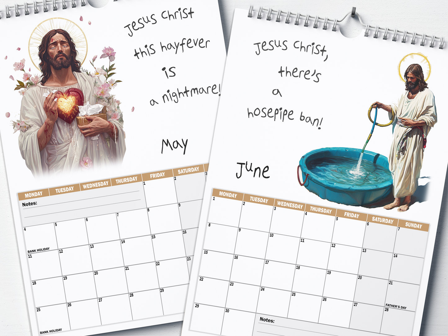 Jesus Christ - 2026 A4 Wall Calendar