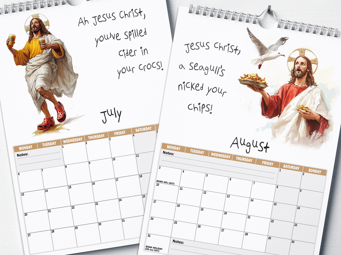 Jesus Christ - 2026 A4 Wall Calendar