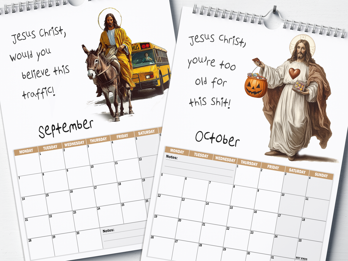 Jesus Christ - 2026 A4 Wall Calendar