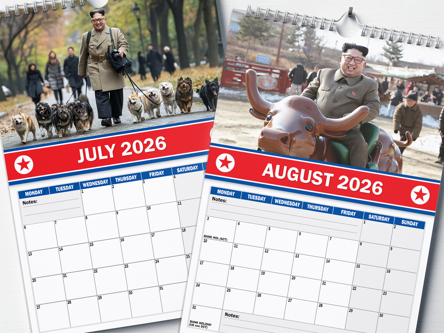 Kim Jong Fun - 2026 A4 Wall Calendar