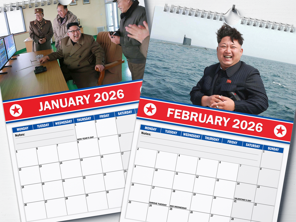 North Korea - 2026 A4 Wall Calendar