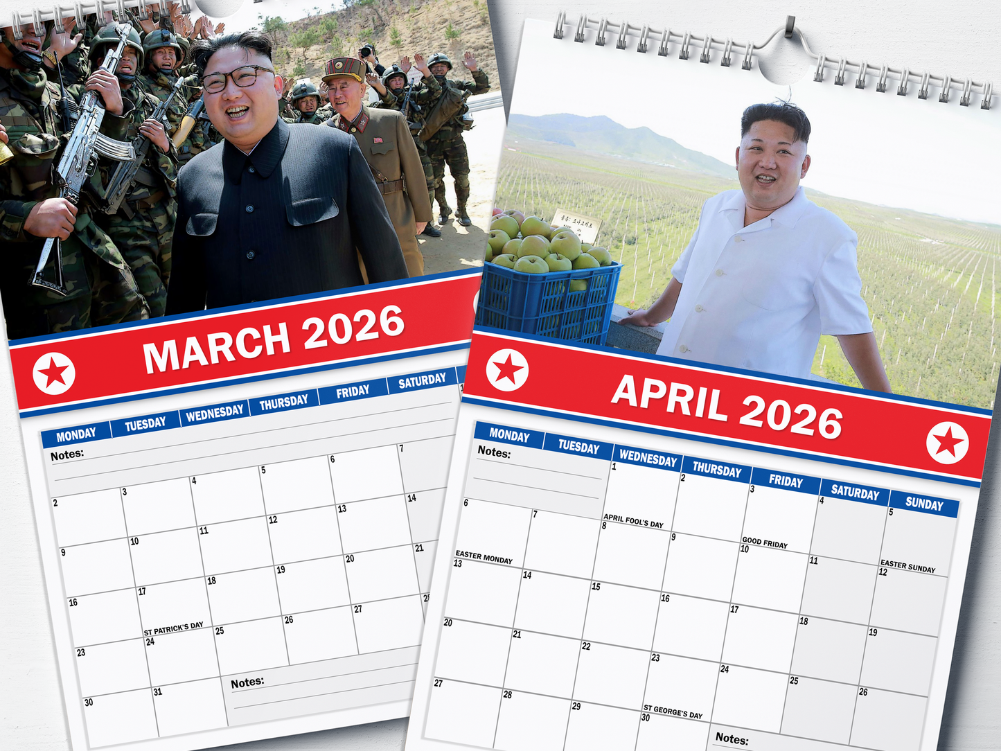North Korea - 2026 A4 Wall Calendar