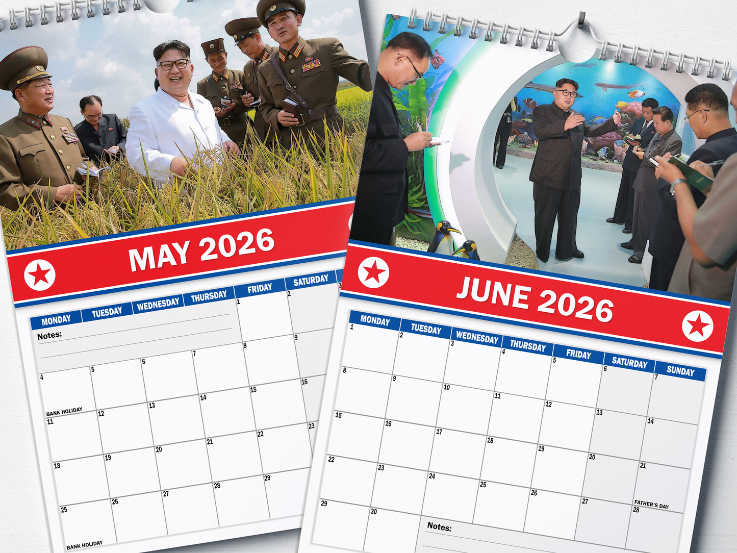 North Korea - 2026 A4 Wall Calendar