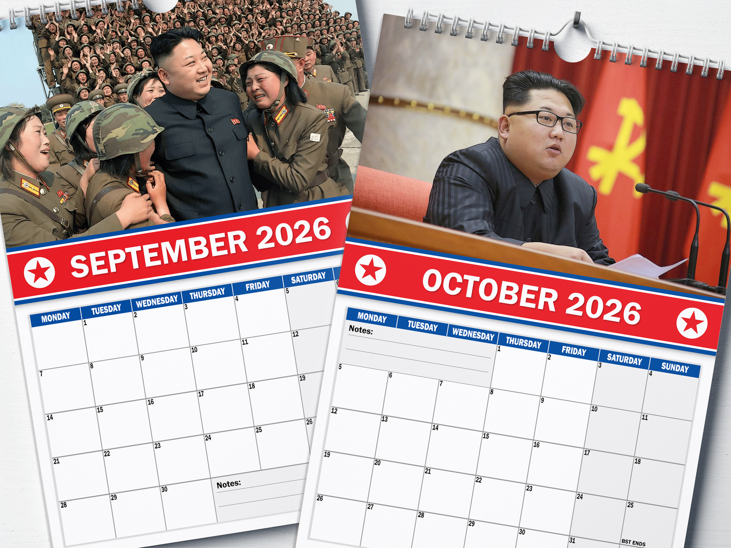 North Korea - 2026 A4 Wall Calendar