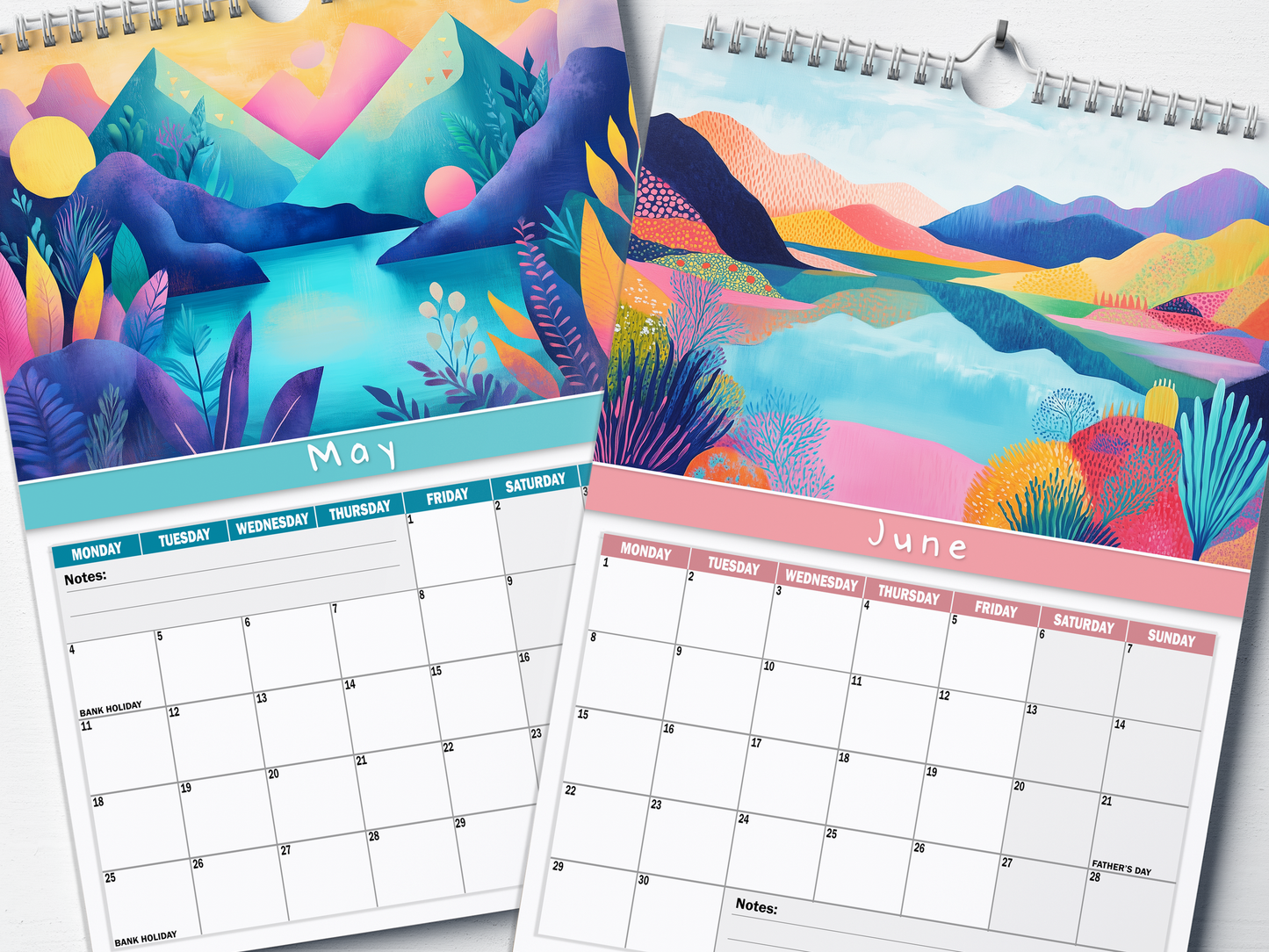 Beautiful Landscapes - 2026 A4 Wall Calendar