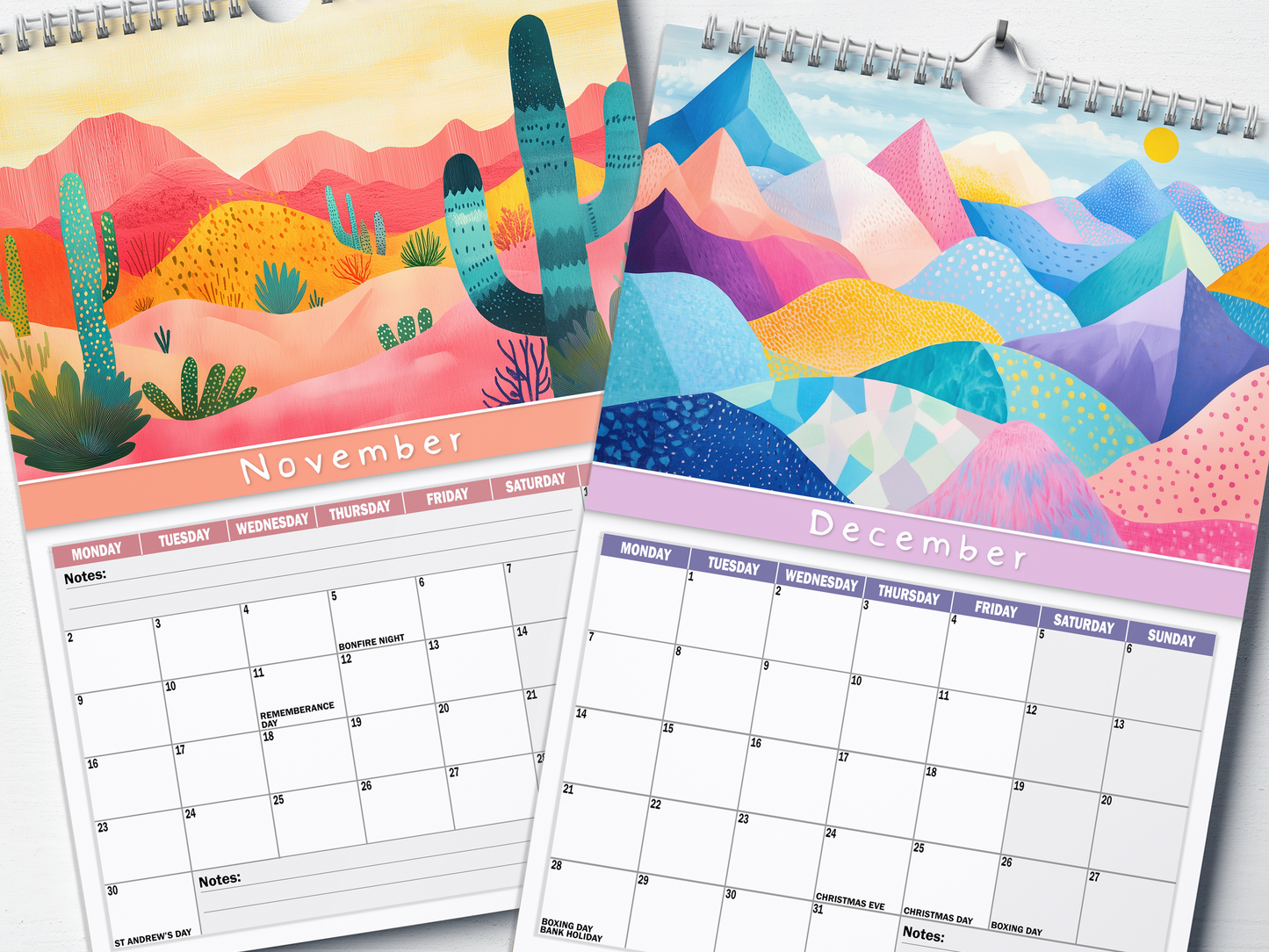Beautiful Landscapes - 2026 A4 Wall Calendar