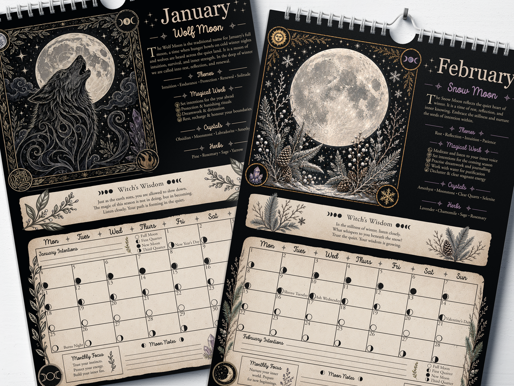 Align With The Moon - 2027 A4 Wall Calendar
