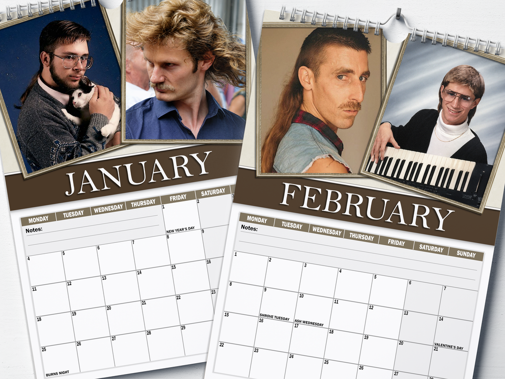 World's Finest Mullets - 2027 A4 Wall Calendar