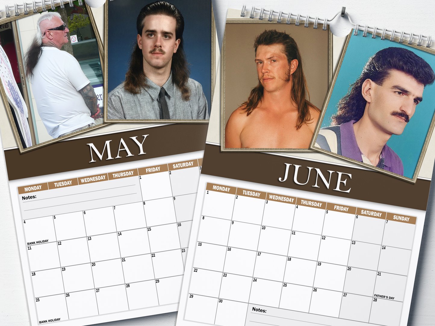 World's Finest Mullets - 2026 A4 Wall Calendar