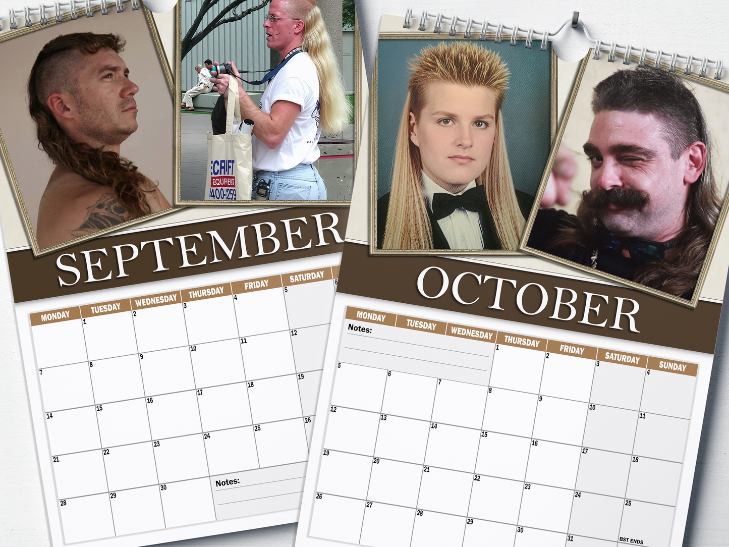 World's Finest Mullets - 2026 A4 Wall Calendar