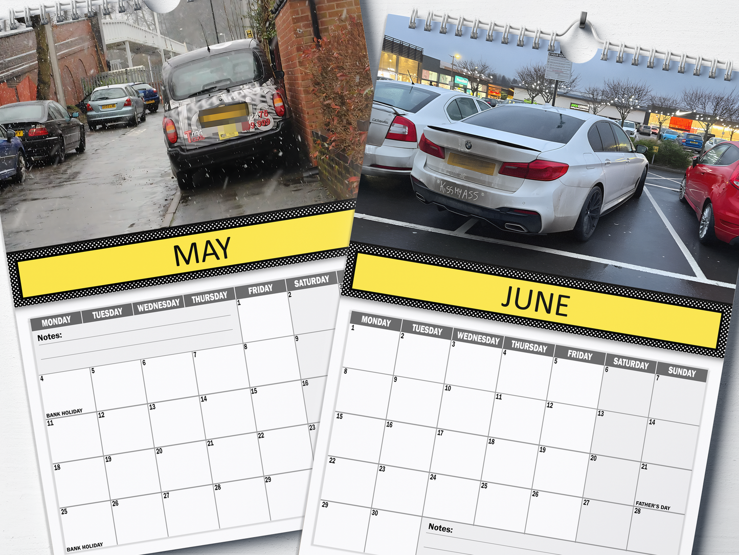 Bad Parking : Hall of Shame - 2026 A4 Wall Calendar