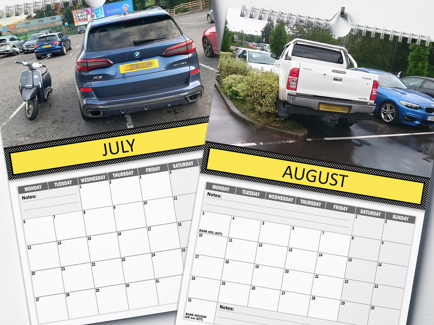 Bad Parking : Hall of Shame - 2026 A4 Wall Calendar
