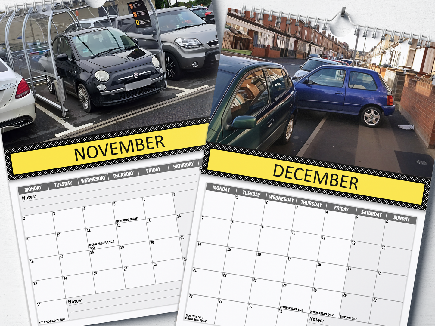 Bad Parking : Hall of Shame - 2026 A4 Wall Calendar