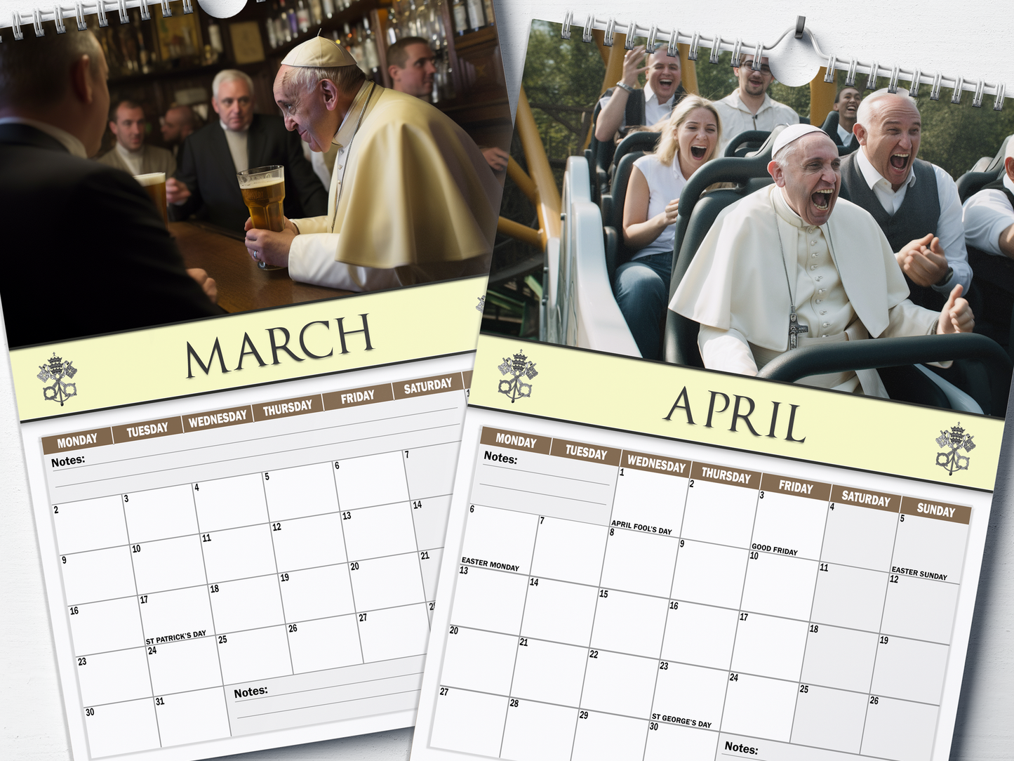 Pope Francis - 2026 A4 Wall Calendar
