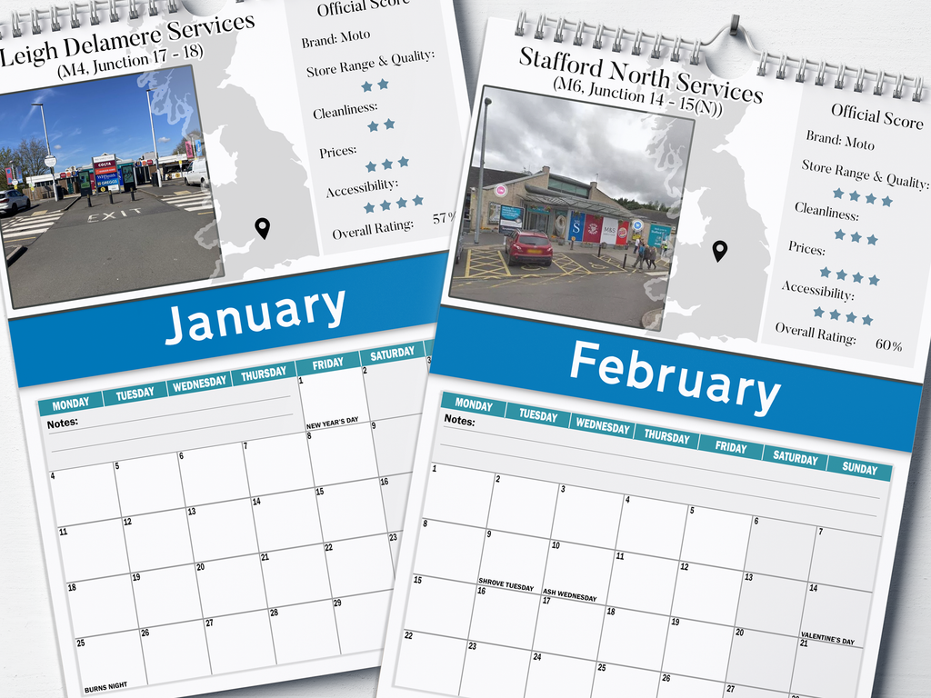 Best Service Stations - 2027 A4 Wall Calendar