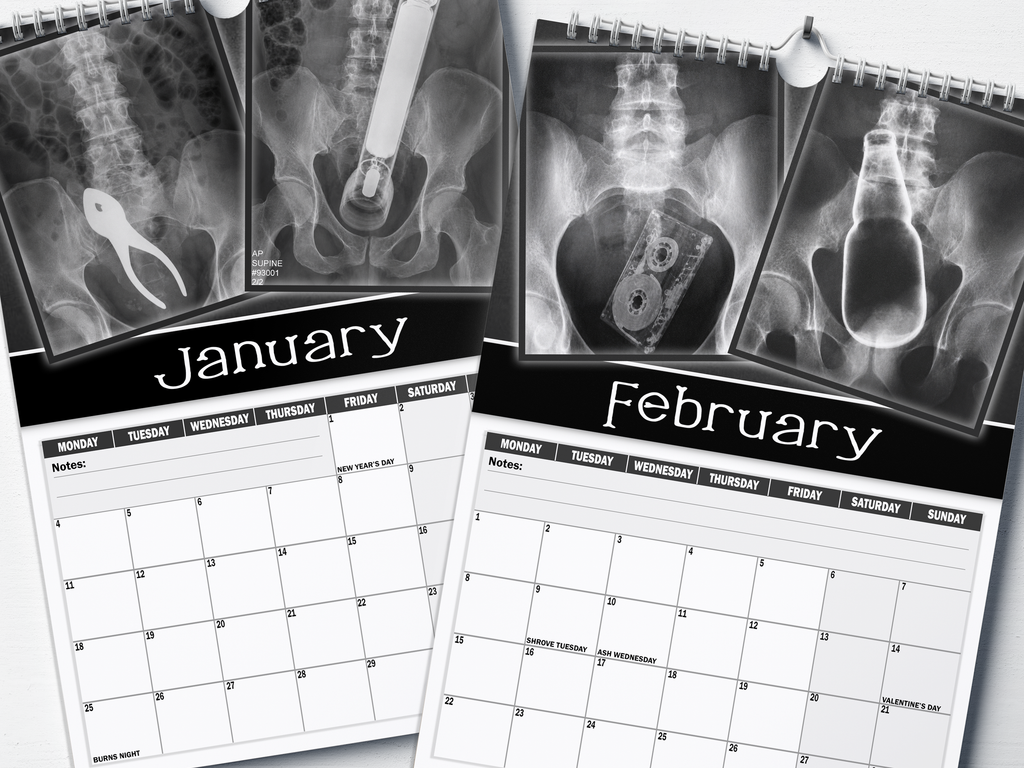 XXX-Rays - 2027 A4 Wall Calendar