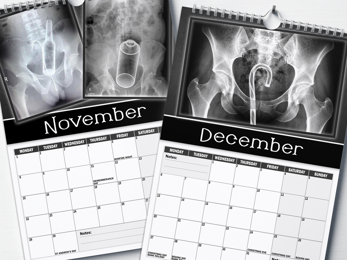 XXX-Rays - 2027 A4 Wall Calendar
