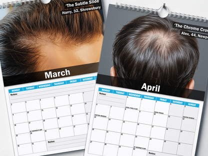 The Balding Brotherhood - 2026 A4 Wall Calendar