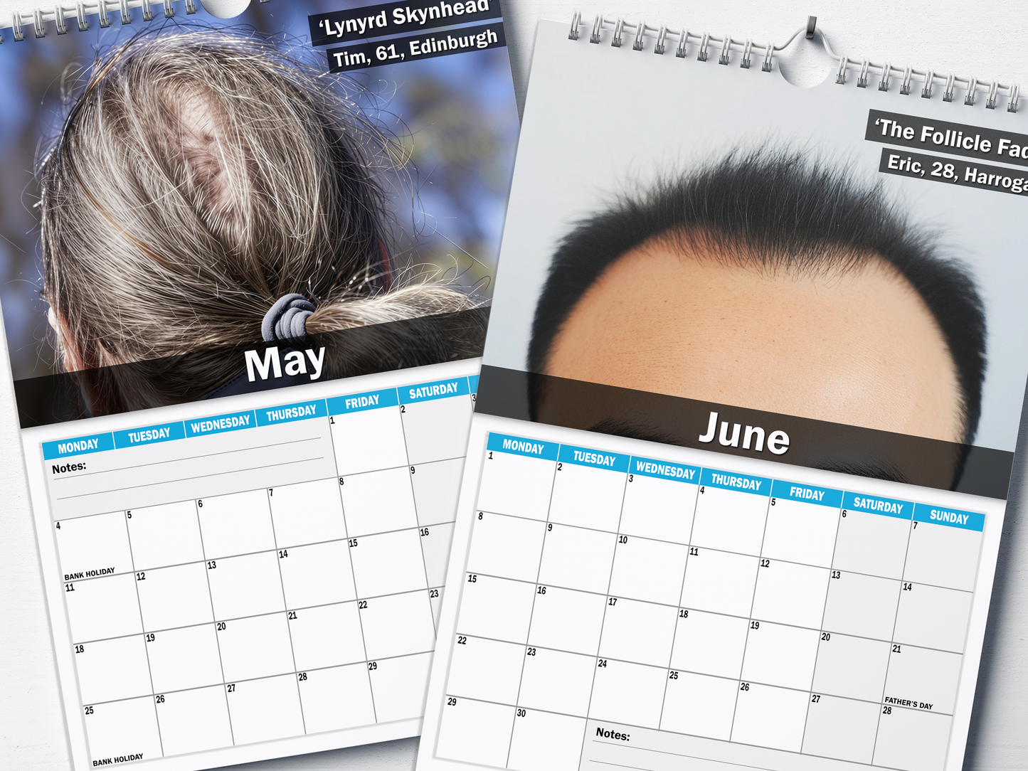 The Balding Brotherhood - 2026 A4 Wall Calendar