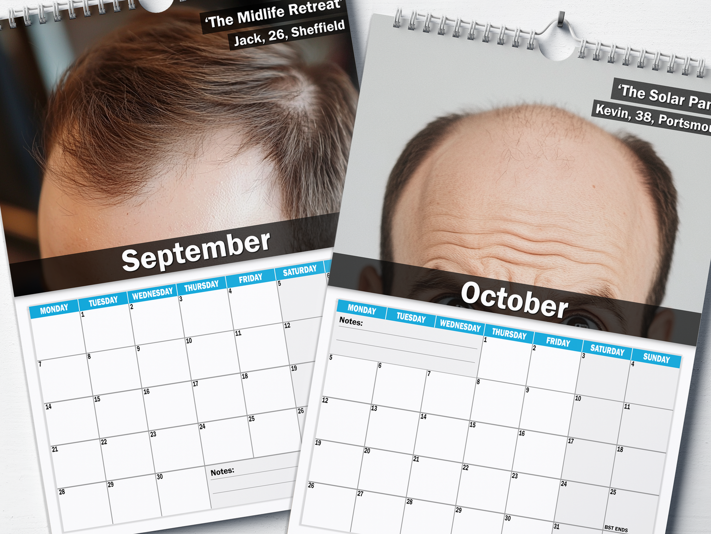 The Balding Brotherhood - 2026 A4 Wall Calendar