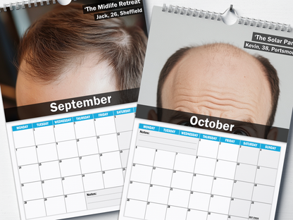 The Balding Brotherhood - 2026 A4 Wall Calendar