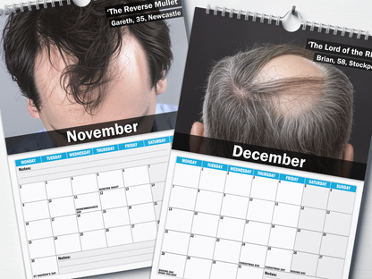 The Balding Brotherhood - 2026 A4 Wall Calendar