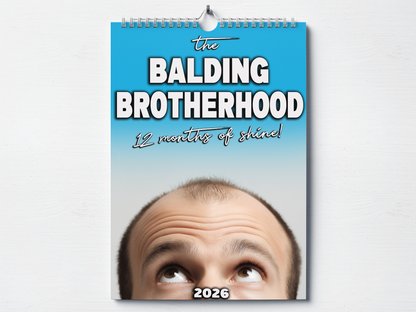The Balding Brotherhood - 2026 A4 Wall Calendar