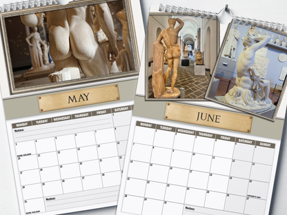 Greek Cheeks - 2027 A4 Wall Calendar