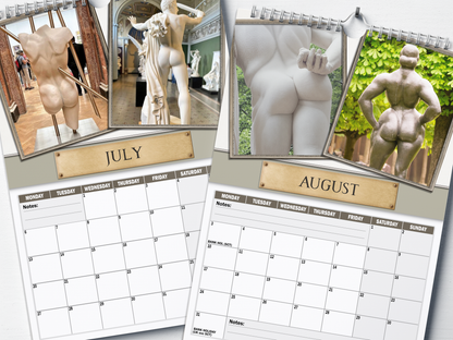 Greek Cheeks - 2026 A4 Wall Calendar