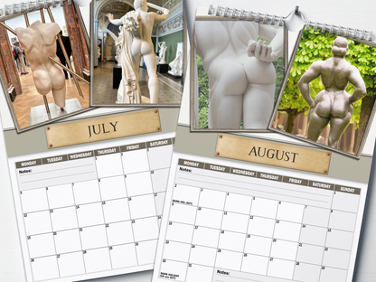 Greek Cheeks - 2027 A4 Wall Calendar