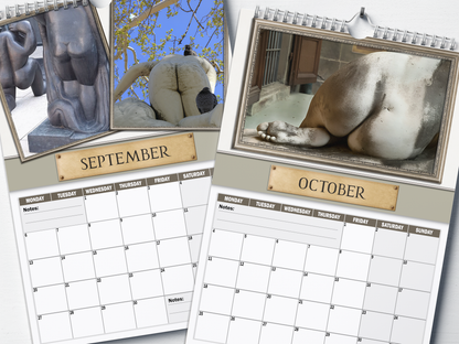 Greek Cheeks - 2027 A4 Wall Calendar