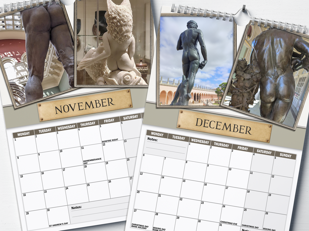 Greek Cheeks - 2027 A4 Wall Calendar