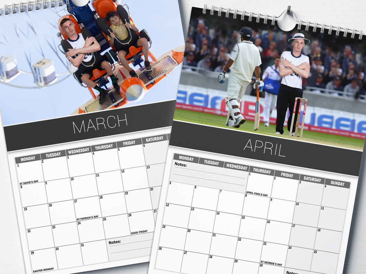 Cole Palmer - 2027 A4 Wall Calendar