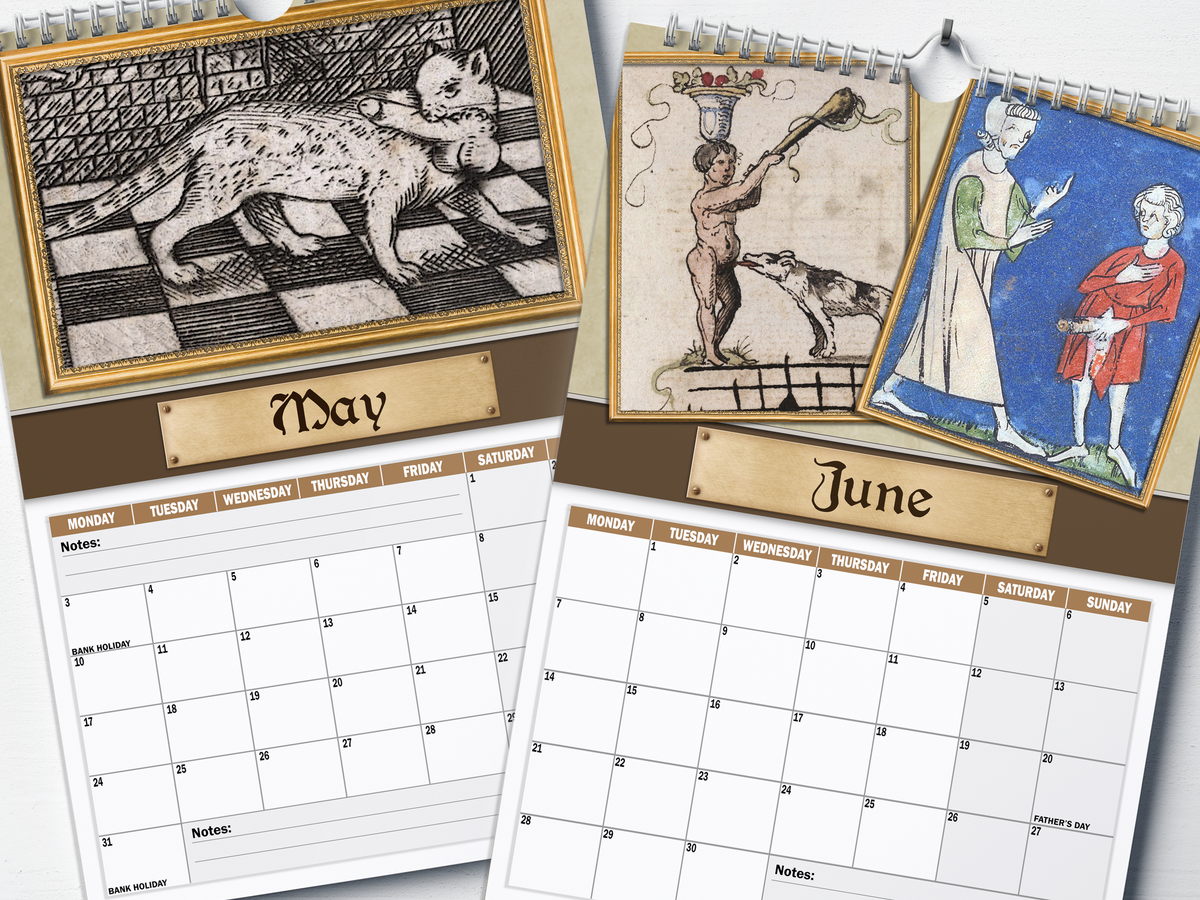 Medieval Dick Pics - 2027 A4 Wall Calendar