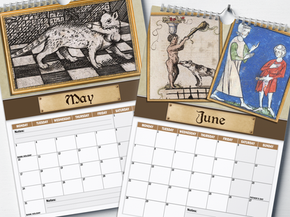Medieval Dick Pics - 2027 A4 Wall Calendar