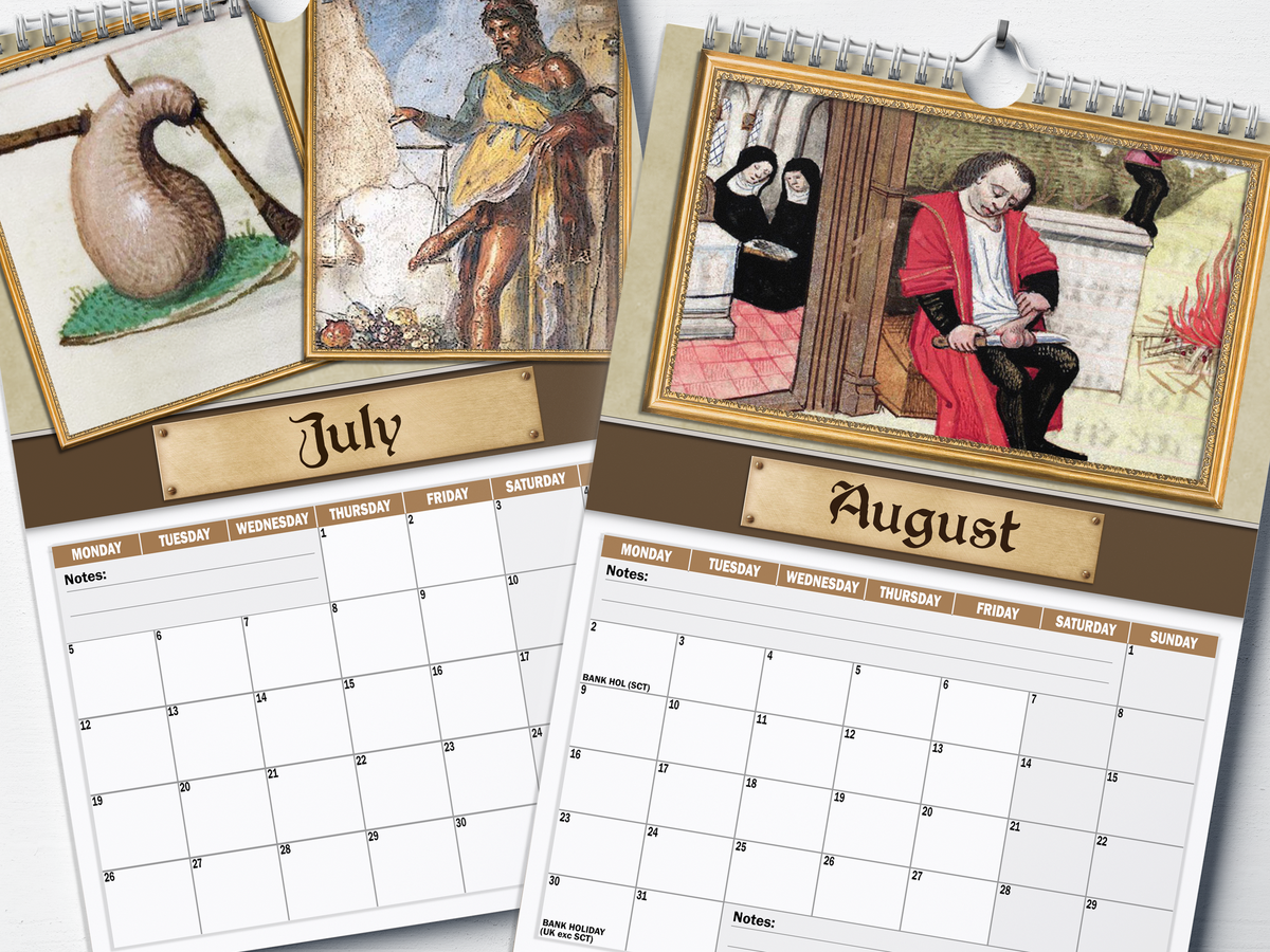 Medieval Dick Pics - 2027 A4 Wall Calendar