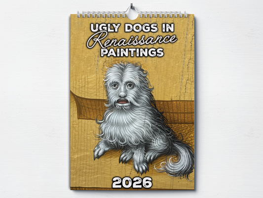 Renaissance Dogs - 2026 A4 Wall Calendar
