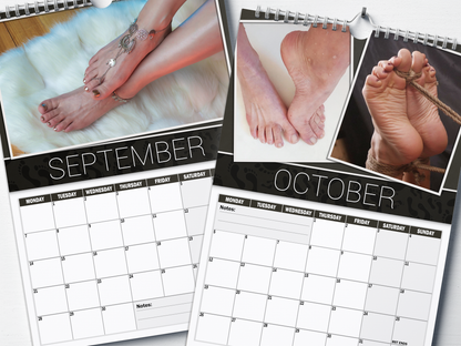 Foot Lovers Anonymous - 2026 A4 Wall Calendar