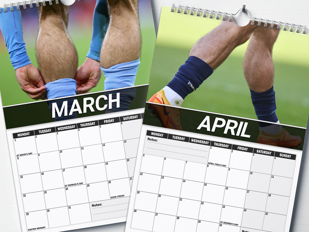 Jack Grealish's Calves - 2027 A4 Wall Calendar